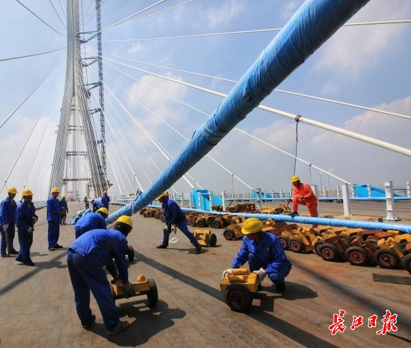 武汉参与制造世界斜拉桥最高强度钢丝！组成的拉索能吊起600多辆小汽车